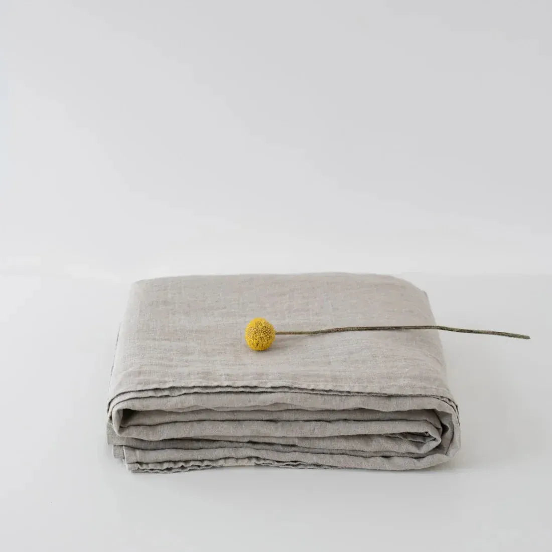 Natural linen flat sheet